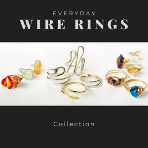 Wire Rings - Glitter and Gem Jewellery
