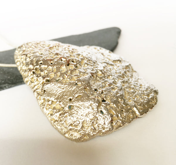 Oyster Shell Silver & Copper Statement Necklace - Glitter and Gem Jewellery