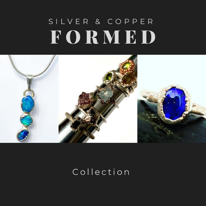 Silver &amp; Copper Formed Jewellery
