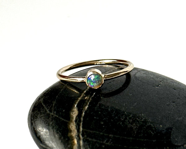 Lightning Ridge Opal 14 carat Gold Filled Ring