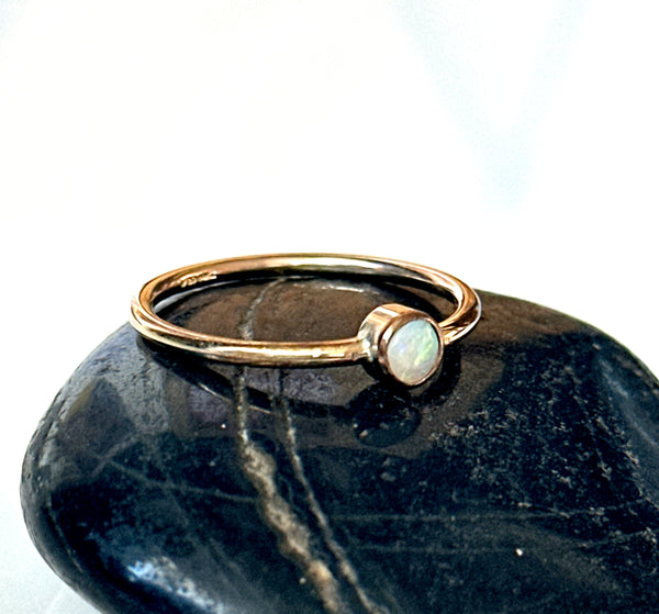 Coober Pedy Opal 14 Carat Gold Filled Ring