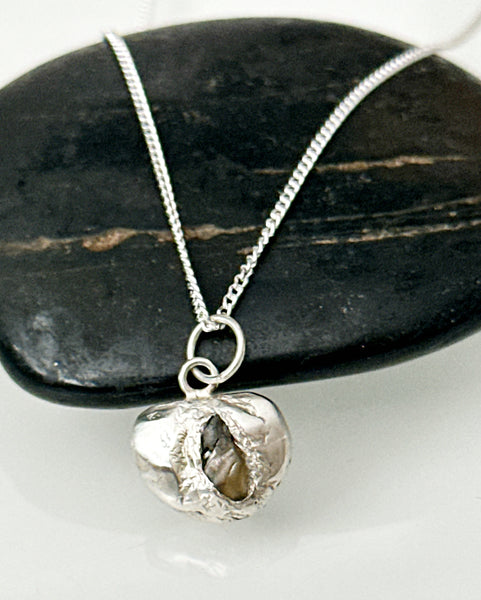 Australian Parti Sapphire Silver Pendant Necklace