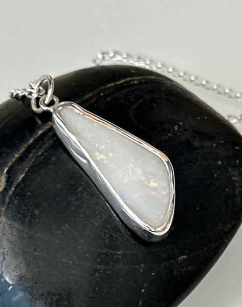 Solid Coober Pedy Opal Pendant Necklace