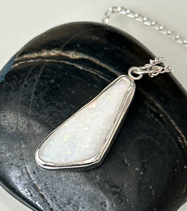 Solid Coober Pedy Opal Pendant Necklace