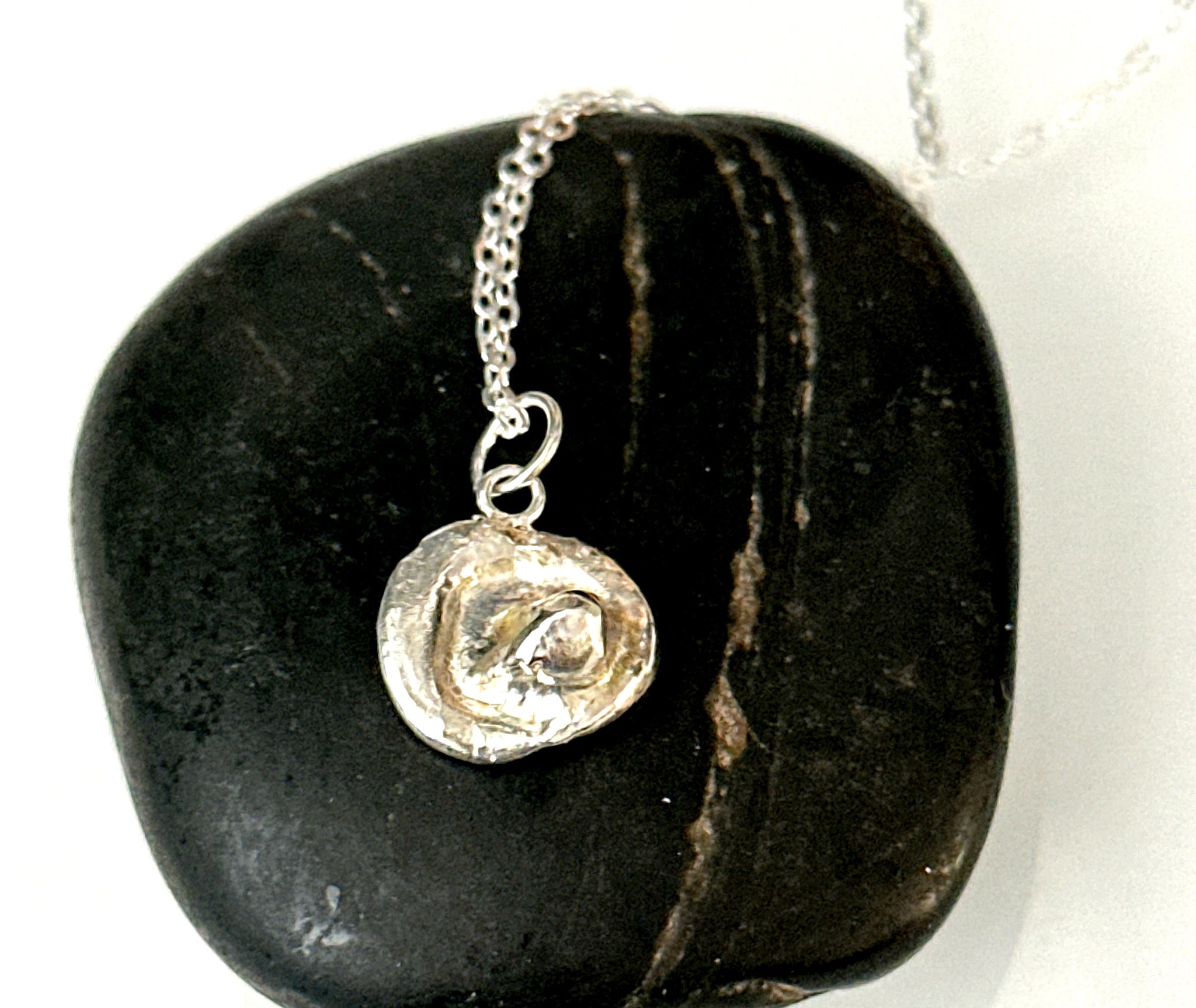 Solid Sterling Silver Pendant Necklace