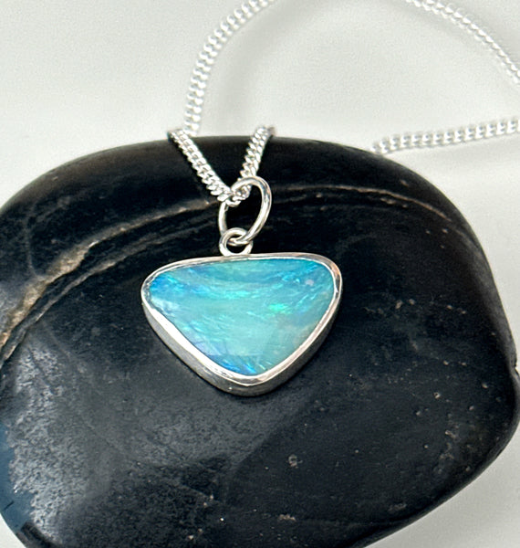 Coober Pedy Silver Pendant Necklace