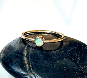 Coober Pedy Opal 14 Carat Gold Filled Ring