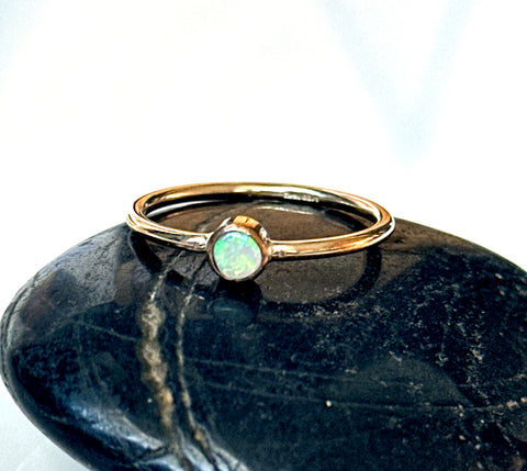 Coober Pedy Opal 14 Carat Gold Filled Ring