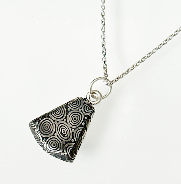 Damascus Steel Pendant Necklace
