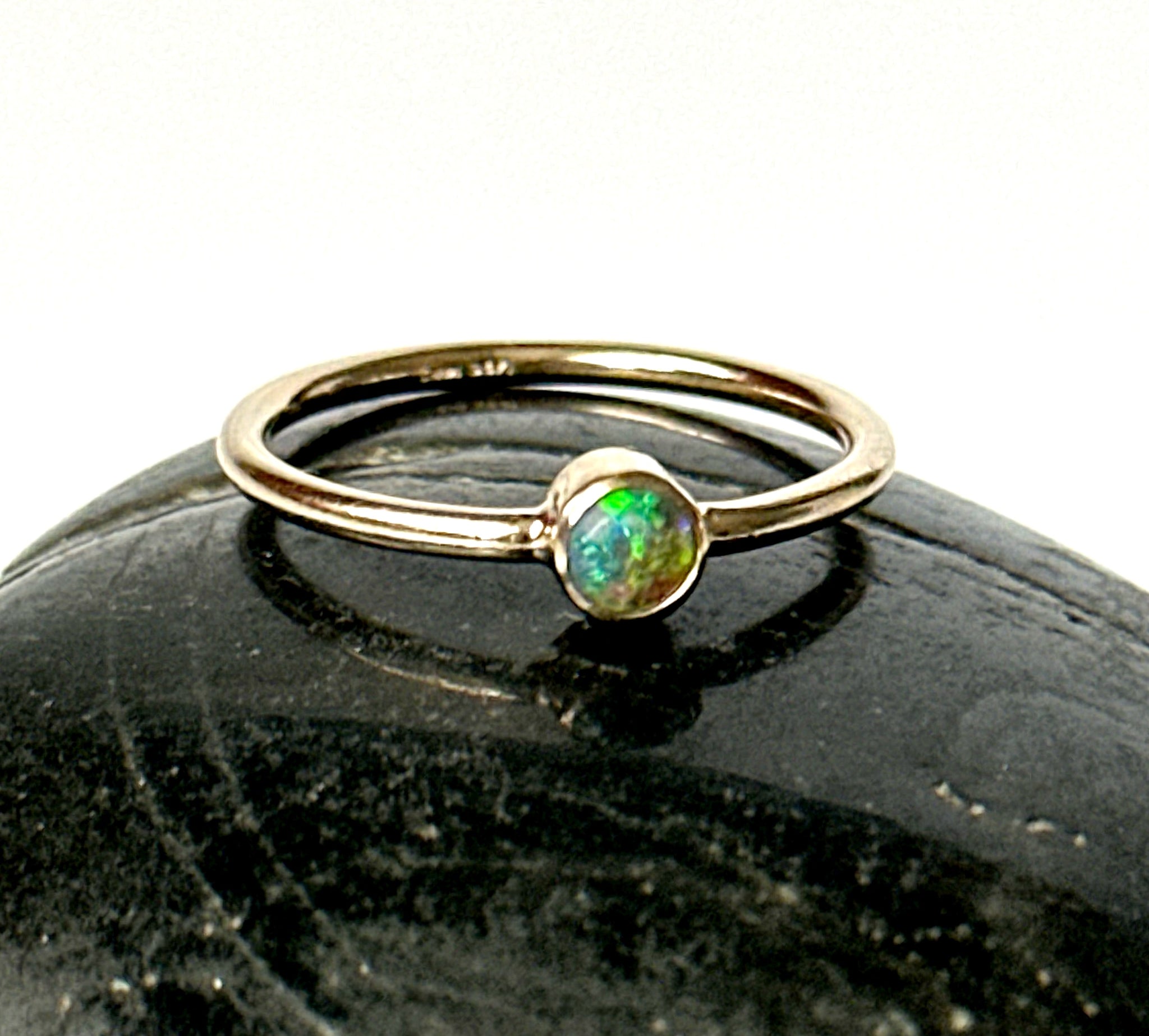 Lightning Ridge Opal 14 carat Gold Filled Ring