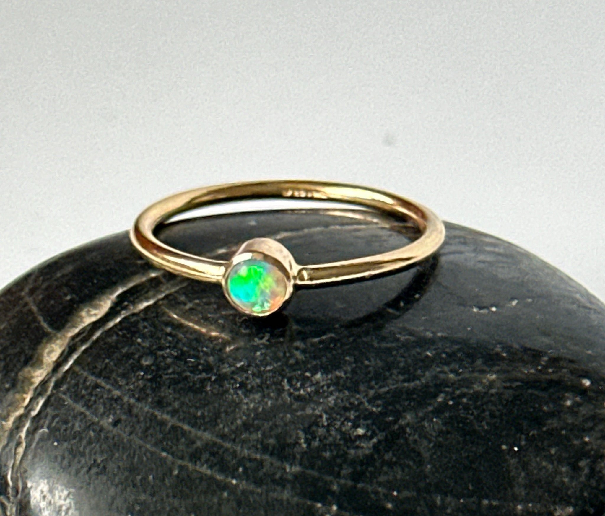 Lightning Ridge Opal 14 carat Gold Filled Ring