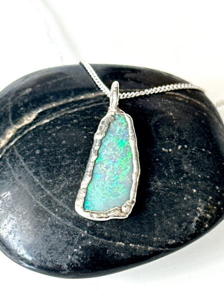 Lightning Ridge Opal Pendant Necklace