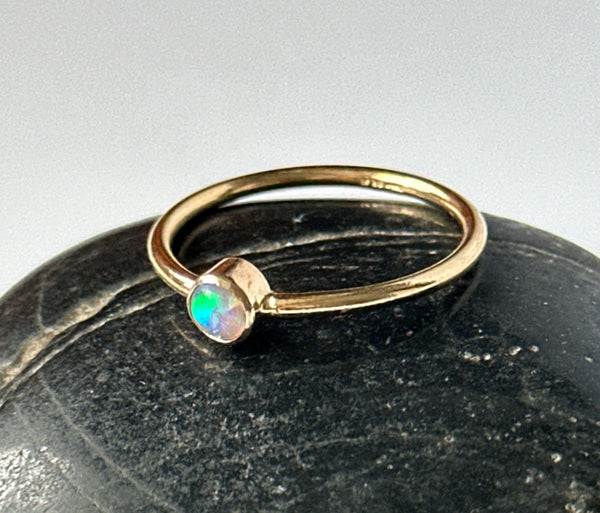 Lightning Ridge Opal 14 carat Gold Filled Ring