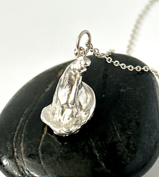Solid Silver ‘Harry Potters’ Hat Pendant Necklace