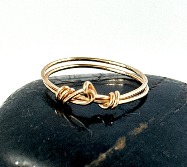 14 Carat Gold Filled Knot Ring