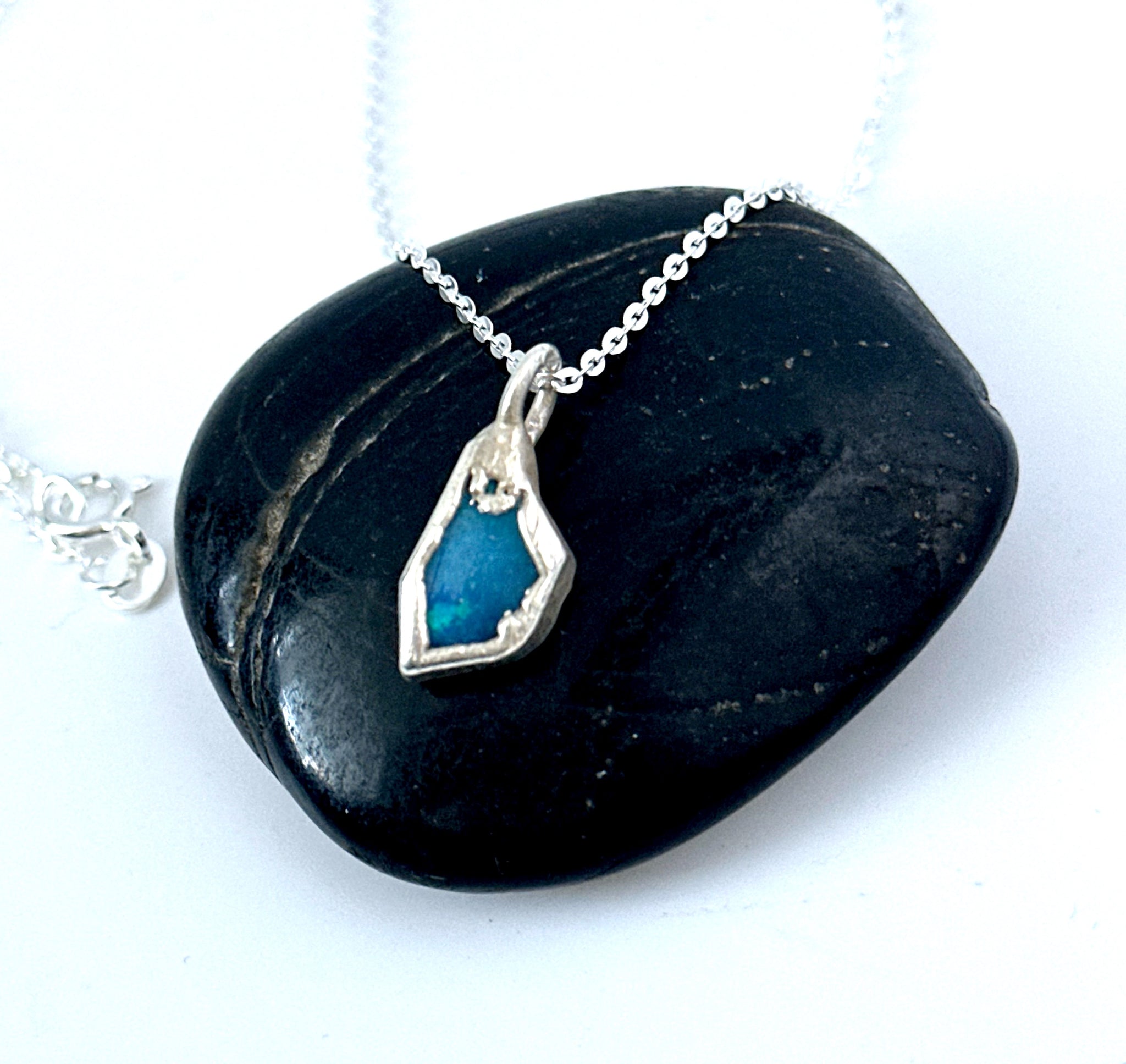 Lightning Ridge Opal Pendant Necklace