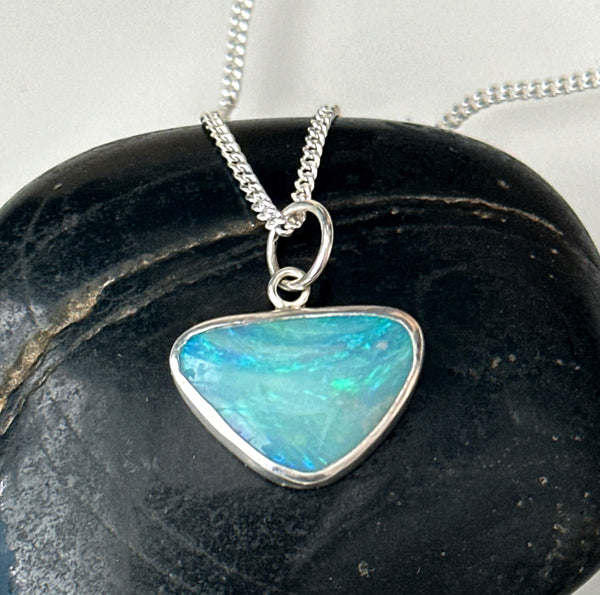 Coober Pedy Silver Pendant Necklace