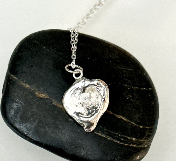 Solid Sterling Silver Pendant Necklace