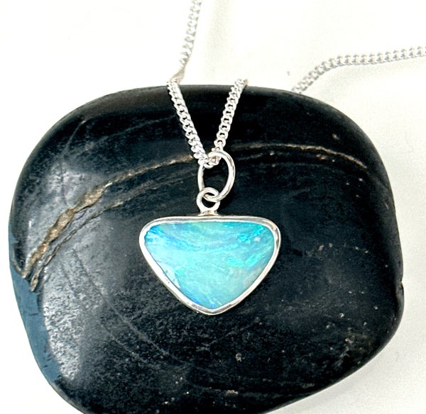Coober Pedy Silver Pendant Necklace