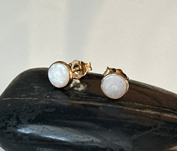 14 Carat Gold Filled Coober Pedy Opal Stud Earrings
