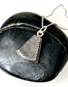 Damascus Steel Pendant Necklace