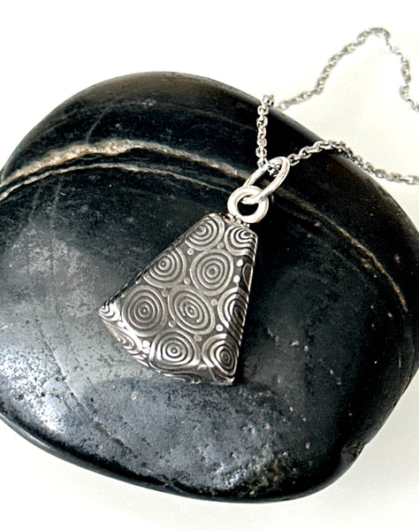 Damascus Steel Pendant Necklace