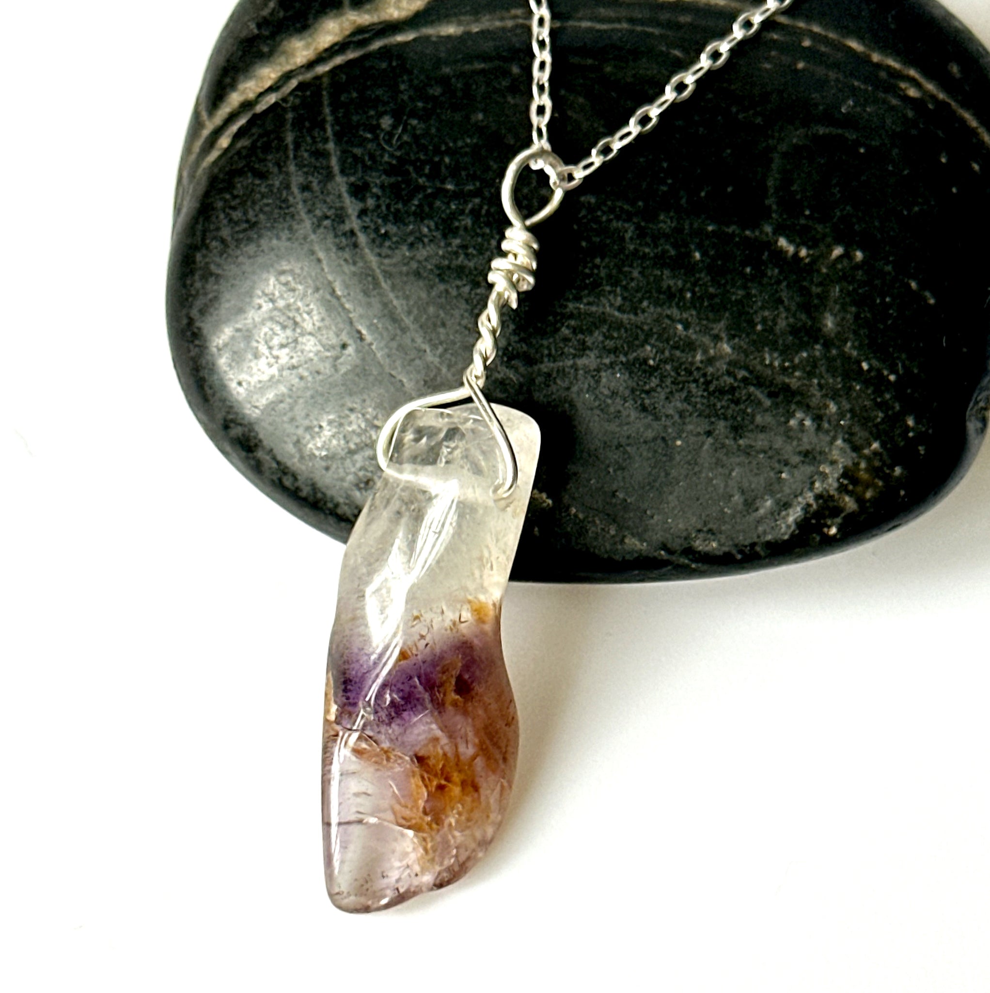 Amethyst Sterling Silver Pendant Necklace