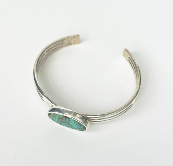 Turquoise Sterling Silver Bangle Cuff Bracelet