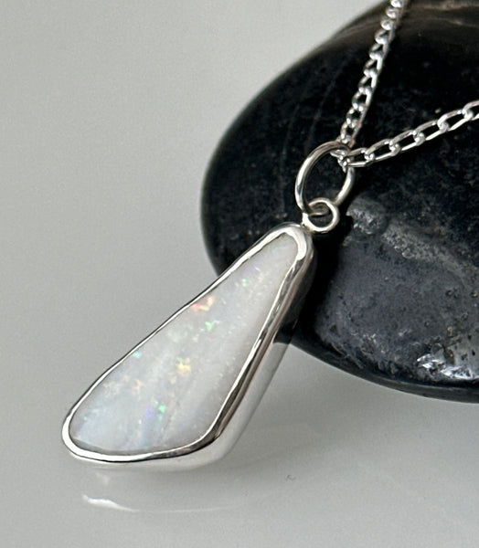 Solid Coober Pedy Opal Pendant Necklace