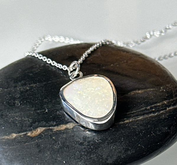 Coober Pedy Opal Sterling Silver Necklace