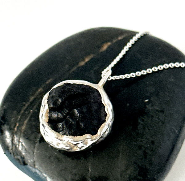 Columbianite Silver Pendant Necklace