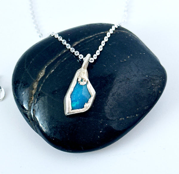 Lightning Ridge Opal Pendant Necklace