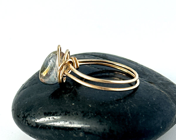 14 ct Gold Filled Quartz Ring
