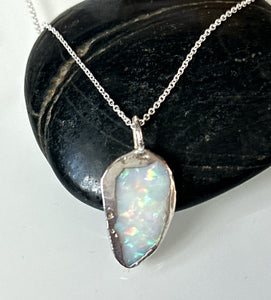 Solid Coober Pedy Opal Pendant Necklace