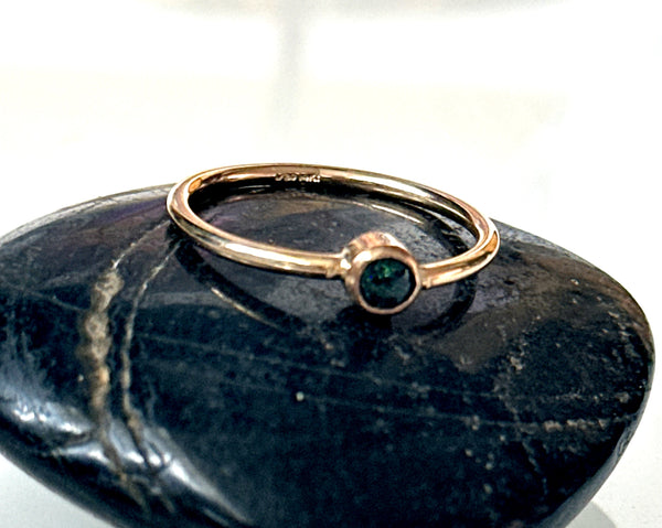 Black Opal 14 Carat Gold Filled Ring