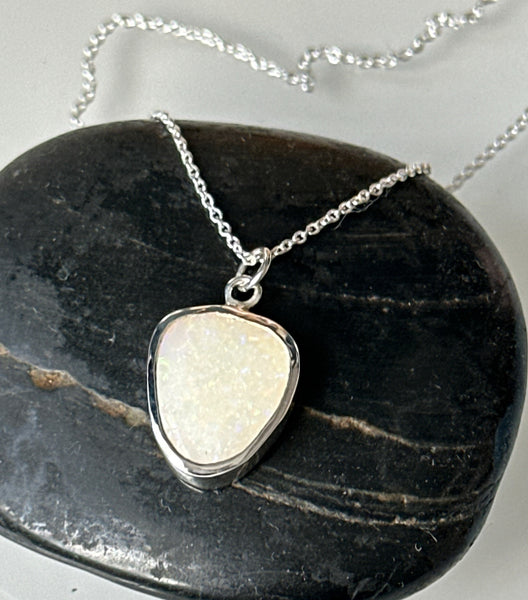 Coober Pedy Opal Sterling Silver Necklace