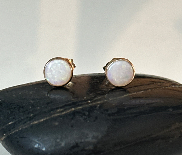 14 Carat Gold Filled Coober Pedy Opal Stud Earrings