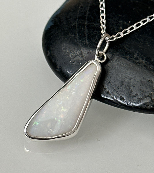 Solid Coober Pedy Opal Pendant Necklace