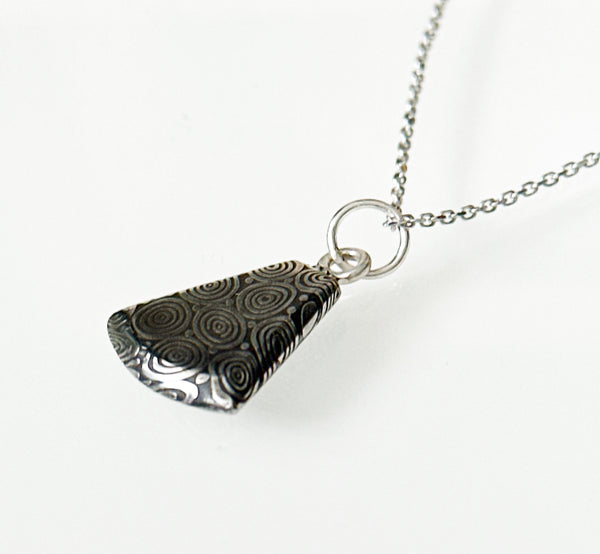 Damascus Steel Pendant Necklace