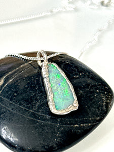 Lightning Ridge Opal Pendant Necklace