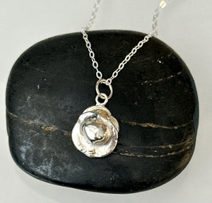 Solid Sterling Silver Pendant Necklace