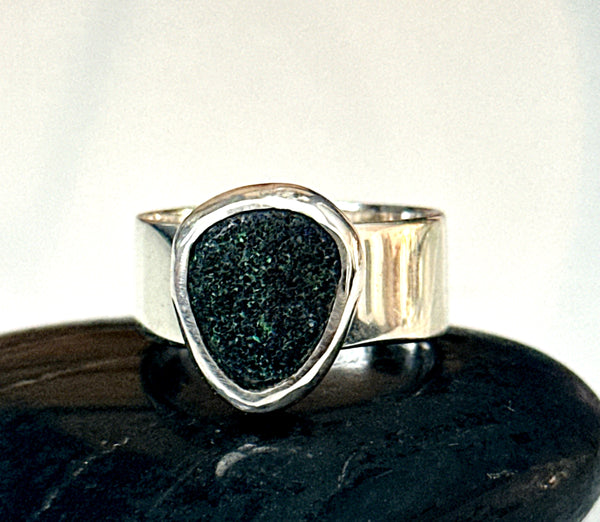 Boulder Opal Fairy Matrix Sterling Silver Ring