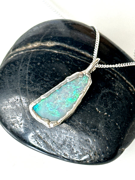 Lightning Ridge Opal Pendant Necklace