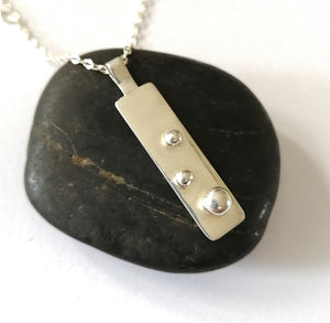Sterling Silver Pendant Necklace - Glitter and Gem Jewellery
