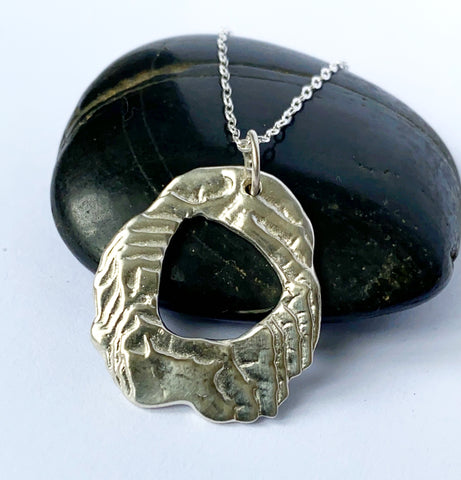 Cuttlefish Cast Sterling Silver Pendant Necklace