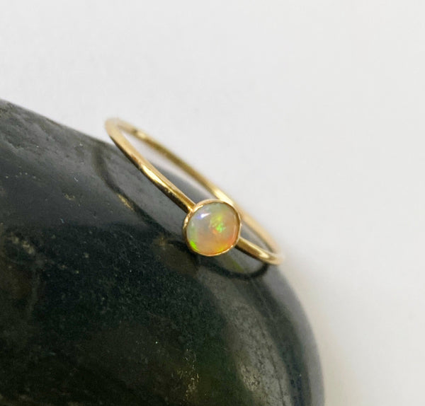 14 carat Gold Filled Crystal Opal Ring
