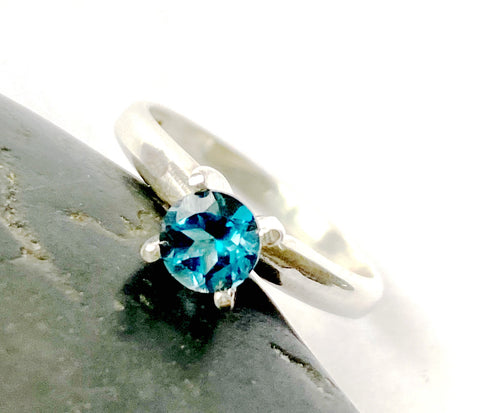 Topaz Sterling Silver Ring - Glitter and Gem Jewellery