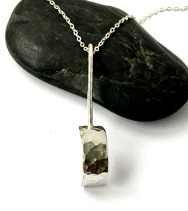 Unique Design Sterling Silver Pendant Necklace - Glitter and Gem Jewellery