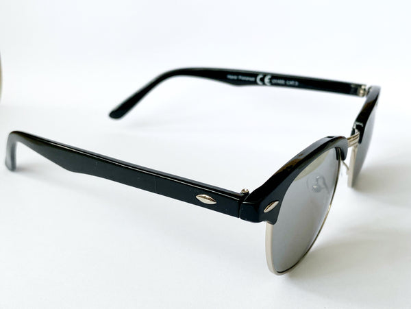 Mirrored Black/Silver Sunglasses