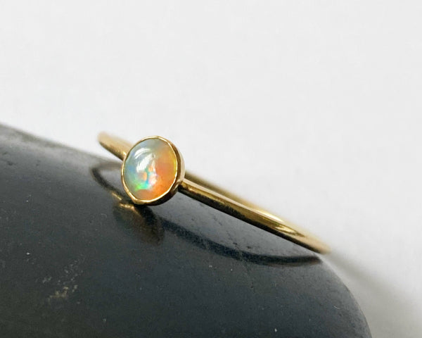 14 carat Gold Filled Crystal Opal Ring